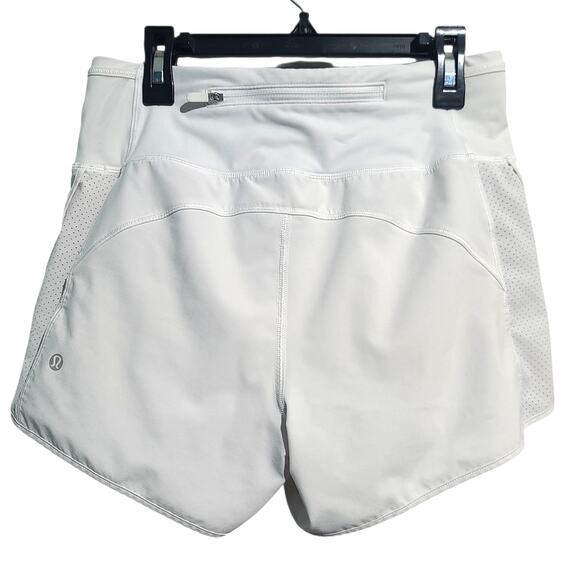 Lululemon Real Quick High-Rise 3.5" Running Short White Size 4 GUC Swift Ultra - Picture 2 of 5